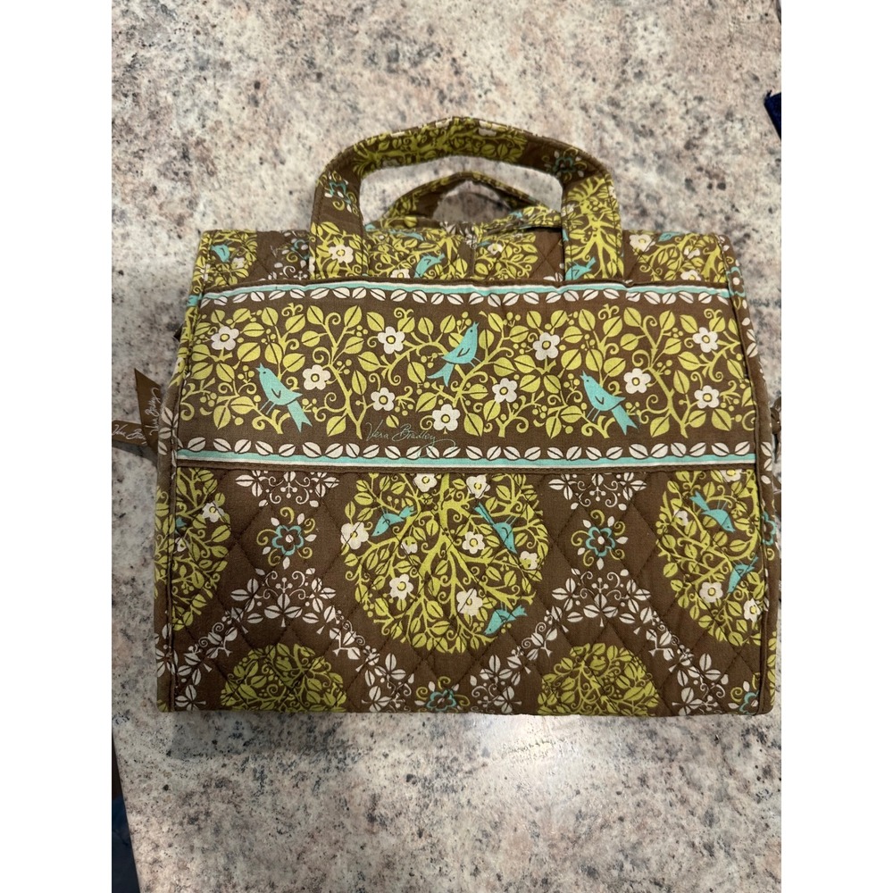 Vera Bradley Sittin In A Tree Hanging Cosmetic Makeup organizer foldable Storage